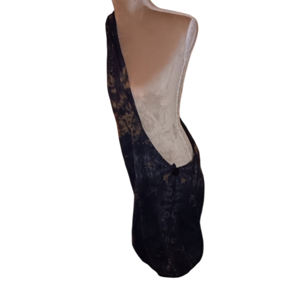 Black Tie-Dye ~ Crossbody Hobo Sling Bag - Picture 9 of 9